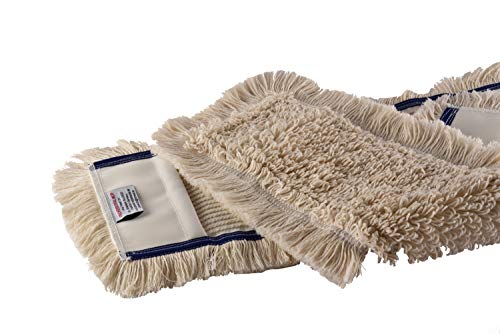 Baumwoll Wischmop 53 cm Taschen aus Polyester Ersatz für Mop Klapphalter - Wischmoppbezug , für Versiegelung Reinigung von Bodenbeläge wie Laminat, Dielen Fliesen Feudel, Bodenwischer Ersatzbezug (2) von Thometzki