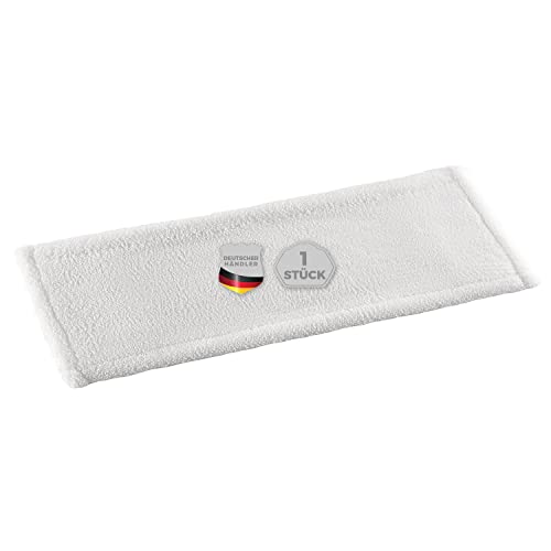 Thometzki Mikrofaser Wischmop 60 cm White Ersatz für Mop Klapphalter Wischmoppbezug, für Versiegelung Reinigung von Bodenbeläge wie Laminat Dielen, Fliesen Feudel, Bodenwischer Ersatzbezug (1) von Thometzki