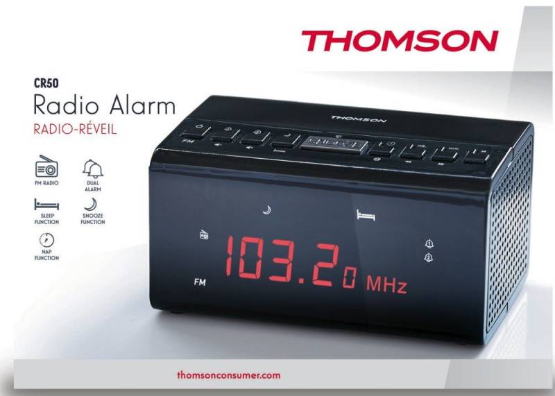 Thomson Radiowecker Thomson Radiowecker CR50 schwarz FM Radio TH347968 von Thomson