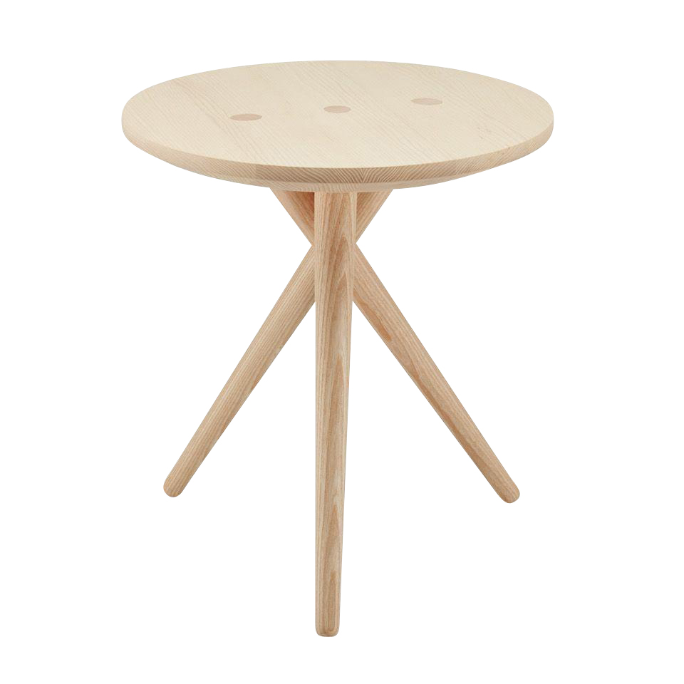 Thonet - 1025 Beistelltisch - eiche/geölt/H x Ø 48x45cm von Thonet