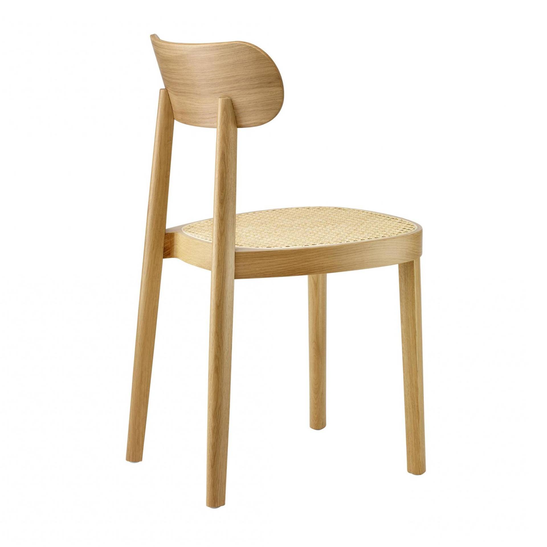 Thonet - 118 Stuhl mit Rohrgeflecht - aufgehellt TP 107/Rohrgeflecht mit Netzverstärkung/BxHxT 42x80x50cm/Buche gebeizt von Thonet