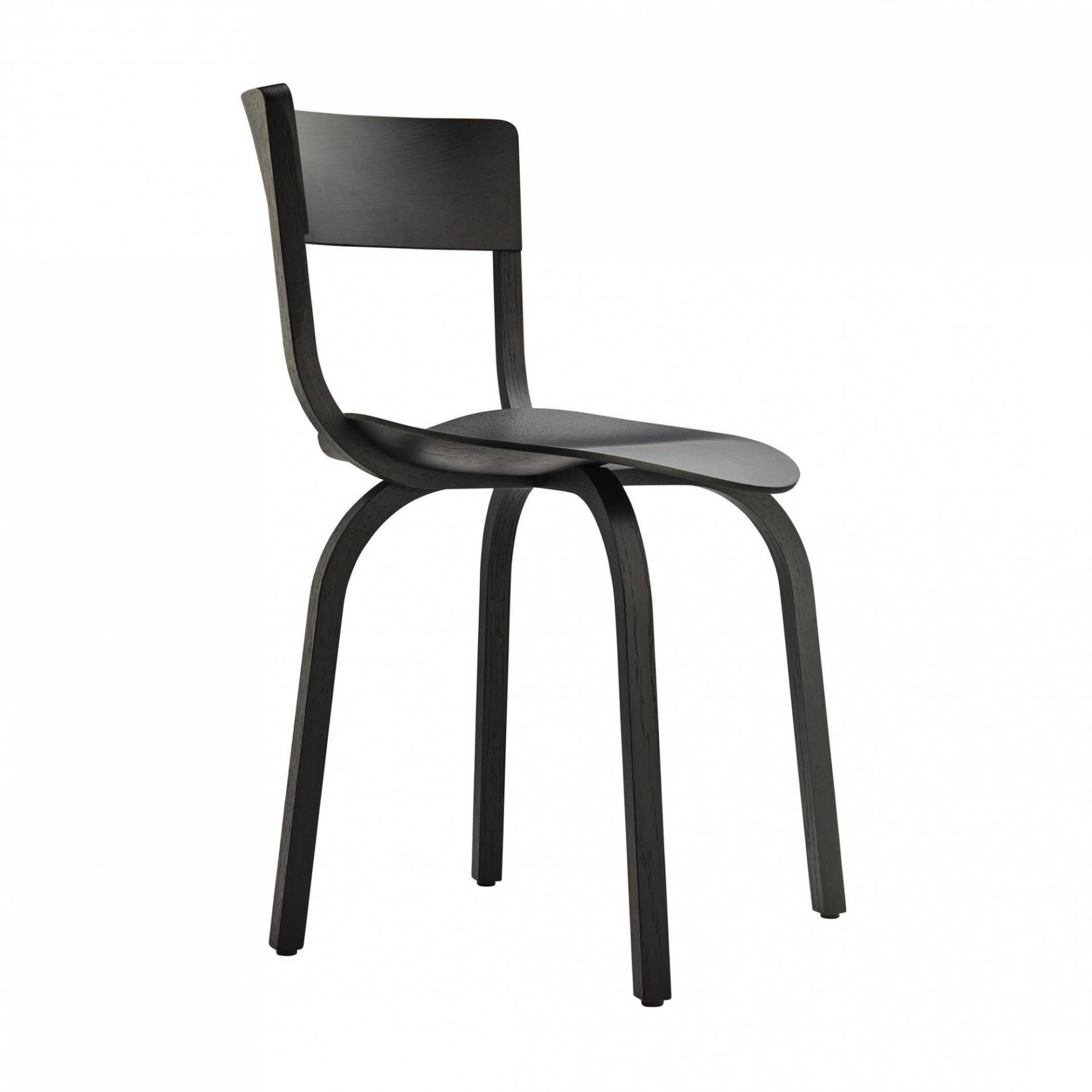 Thonet - 404 Stuhl - schwarz TP 29/gebeizt/BxHxT 49x78x51cm von Thonet