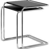 Thonet - B 97 Satztisch-Set, Chrom / Buche schwarz gebeizt TP 29 (2er-Set) von Thonet