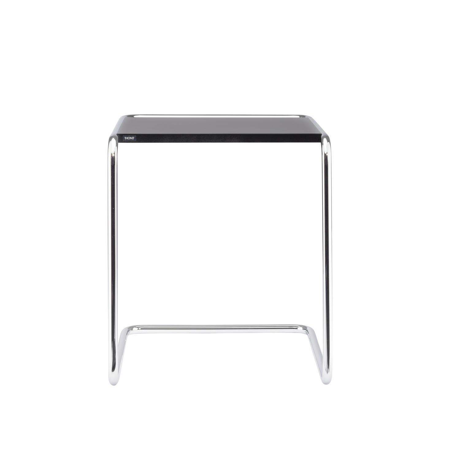 Thonet - B 97 a Beistelltisch Buche - schwarz/gebeizt/BxHxT 46x52x47cm/Gestell Stahlrohr vechromt von Thonet