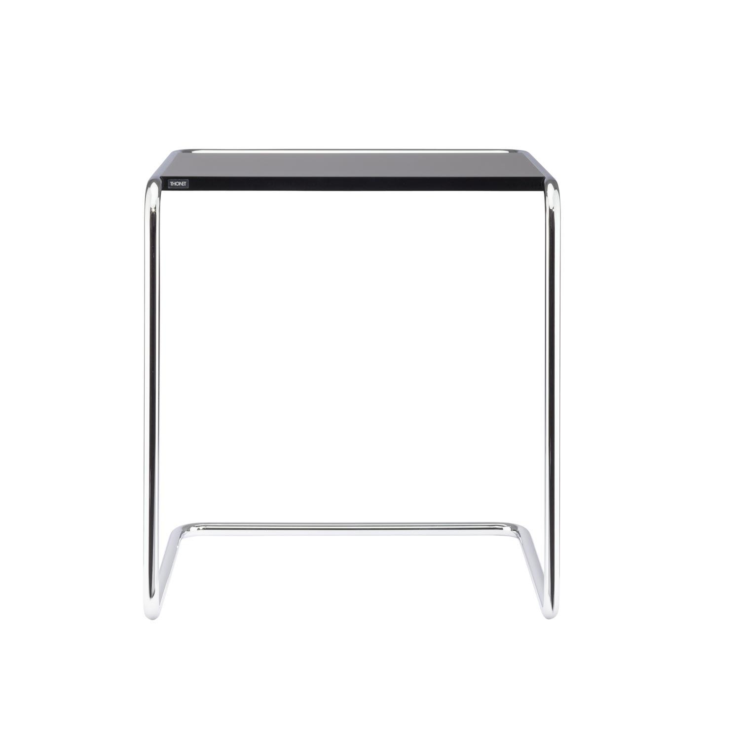 Thonet - B 97 b Beistelltisch Buche - schwarz/gebeizt/BxHxT 53x57x47cm/Gestell Stahlrohr vechromt von Thonet