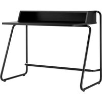 Thonet - S 1200 Sekretär, Stahl schwarz / Korpus MDF tiefschwarz (RAL 9005) / Tisch Buche schwarz gebeizt von Thonet