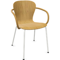 Thonet - S 220 F Stahlrohrstuhl mit Armlehnen von Thonet