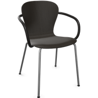 Thonet - S 220 F Stahlrohrstuhl mit Armlehnen von Thonet