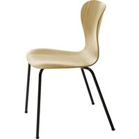 Thonet - S 220 Stuhl, Eiche / Gestell schwarz RAL 9005 von Thonet