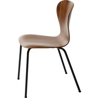 Thonet - S 220 Stuhl, Nussbaum / Gestell schwarz RAL 9005 von Thonet