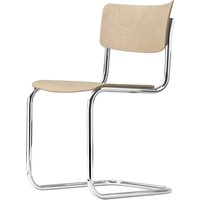 Thonet - S 43 Stuhl, Chrom / Buche natur (TP 17) von Thonet