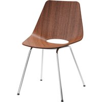 Thonet - S 661 Stuhl, Chrom / Nussbaum von Thonet