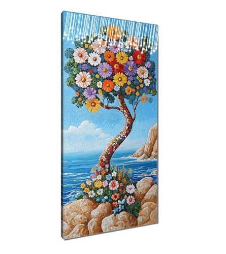 Diamond Painting XXL 50x100 cm, 5D Diamant Painting Bilder Blume Diamant Malerei Cross Stitch Stickerei Bastelset Erwachsene, DIY Baum Diamond-Painting Erwachsene mit Zubehör für Wanddeko T3-1253 Diamond Painting XXL 50x100 cm, 5D Diamant Painting Bilder Blume Diamant Malerei Cross Stitch Stickerei Bastelset Erwachsene, DIY Baum Diamond-Painting Erwachsene mit Zubehör für Wanddeko T3-1253 von Thooaixy