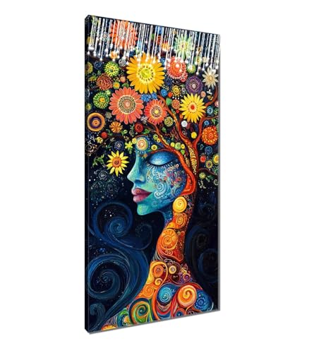 Diamond Painting XXL 70x140 cm, 5D Diamant Painting Bilder Frau Diamant Malerei Cross Stitch Stickerei Bastelset Erwachsene, Baum Diamond-Painting Erwachsene mit Zubehör für Wanddeko Zuhause T3-1261 Diamond Painting XXL 70x140 cm, 5D Diamant Painting Bilder Frau Diamant Malerei Cross Stitch Stickerei Bastelset Erwachsene, Baum Diamond-Painting Erwachsene mit Zubehör für Wanddeko Zuhause T3-1261 von Thooaixy