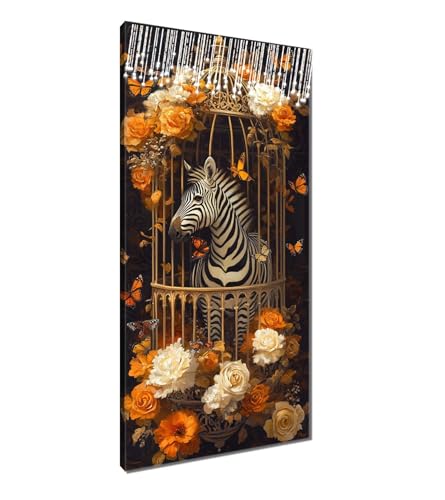 Diamond Painting XXL 80x220 cm, 5D Diamant Painting Bilder Blume Diamant Malerei Cross Stitch Stickerei Bastelset Erwachsene, DIY Zebra Diamond-Painting Erwachsene mit Zubehör für Wanddeko T3-1297 Diamond Painting XXL 80x220 cm, 5D Diamant Painting Bilder Blume Diamant Malerei Cross Stitch Stickerei Bastelset Erwachsene, DIY Zebra Diamond-Painting Erwachsene mit Zubehör für Wanddeko T3-1297 von Thooaixy