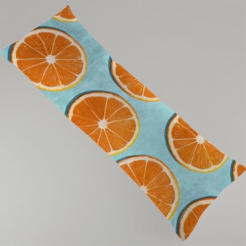 Kissenbezug 30x90 cm Blau 1er Set Seitenschläferkissen Bezug 30 x 90 cm, Beidseitiger Druck Orange Muster Body Pillow Weiche Samt Side Sleeper Pillow Case mit Reißverschluss Langes Kissen Y4-111 Kissenbezug 30x90 cm Blau 1er Set Seitenschläferkissen Bezug 30 x 90 cm, Beidseitiger Druck Orange Muster Body Pillow Weiche Samt Side Sleeper Pillow Case mit Reißverschluss Langes Kissen Y4-111 von Thooaixy