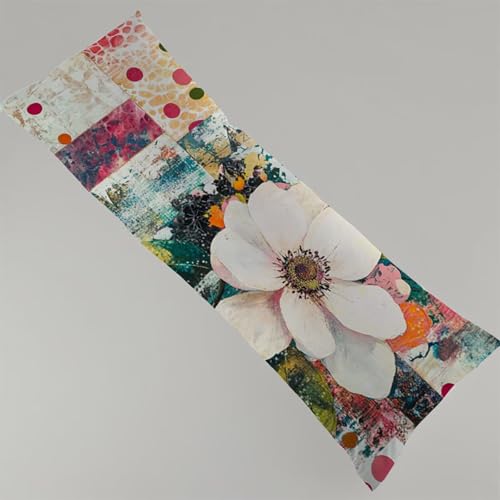 Kissenbezug 30x90 cm Blume 1er Set Seitenschläferkissen Bezug 30 x 90 cm, Beidseitiger Druck Aquarell Muster Body Pillow Weiche Samt Side Sleeper Pillow Case mit Reißverschluss Langes Kissen Y4-158 Kissenbezug 30x90 cm Blume 1er Set Seitenschläferkissen Bezug 30 x 90 cm, Beidseitiger Druck Aquarell Muster Body Pillow Weiche Samt Side Sleeper Pillow Case mit Reißverschluss Langes Kissen Y4-158 von Thooaixy