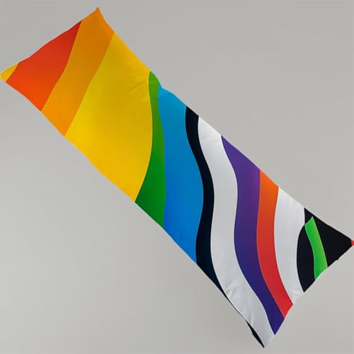 Kissenbezug 30x90 cm Bunt 1er Set Seitenschläferkissen Bezug 30 x 90 cm, Beidseitiger Druck Linie Muster Body Pillow Samt Side Sleeper Pillow Case mit Verdecktem Reißverschluss Langes Kissen Y4-116 Kissenbezug 30x90 cm Bunt 1er Set Seitenschläferkissen Bezug 30 x 90 cm, Beidseitiger Druck Linie Muster Body Pillow Samt Side Sleeper Pillow Case mit Verdecktem Reißverschluss Langes Kissen Y4-116 von Thooaixy