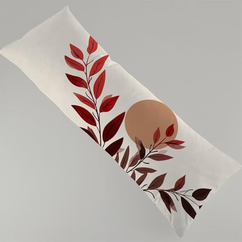 Kissenbezug 60x180 cm Einfach 1er Set Seitenschläferkissen Bezug 60 x 180 cm, Beidseitiger Druck Blätter Muster Body Pillow Weiche Samt Side Sleeper Pillow Case mit Reißverschluss Langes Kissen Y4-162 Kissenbezug 60x180 cm Einfach 1er Set Seitenschläferkissen Bezug 60 x 180 cm, Beidseitiger Druck Blätter Muster Body Pillow Weiche Samt Side Sleeper Pillow Case mit Reißverschluss Langes Kissen Y4-162 von Thooaixy