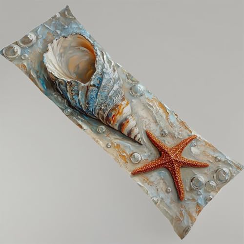 Kissenbezug 60x180 cm Muschel 1er Set Seitenschläferkissen Bezug 60 x 180 cm, Beidseitiger Druck Seestern Muster Body Pillow Weiche Samt Side Sleeper Pillow mit Reißverschluss Langes Kissen Y4-154 Kissenbezug 60x180 cm Muschel 1er Set Seitenschläferkissen Bezug 60 x 180 cm, Beidseitiger Druck Seestern Muster Body Pillow Weiche Samt Side Sleeper Pillow mit Reißverschluss Langes Kissen Y4-154 von Thooaixy