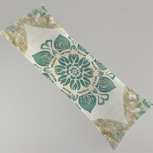 Kissenbezug 60x180 cm Retro 1er Set Seitenschläferkissen Bezug 60 x 180 cm, Beidseitiger Druck Muster Muster Body Pillow Weiche Samt Side Sleeper Pillow Case mit Reißverschluss Langes Kissen Y4-173 von Thooaixy