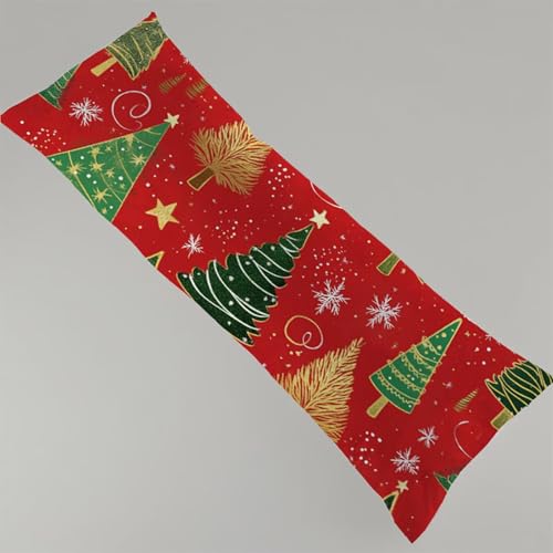 Kissenbezug 60x180 cm Rot 1er Set Seitenschläferkissen Bezug 60 x 180 cm, Beidseitiger Druck Weihnachten Muster Body Pillow Weiche Samt Side Sleeper Pillow Case mit Reißverschluss Langes Kissen Y4-139 Kissenbezug 60x180 cm Rot 1er Set Seitenschläferkissen Bezug 60 x 180 cm, Beidseitiger Druck Weihnachten Muster Body Pillow Weiche Samt Side Sleeper Pillow Case mit Reißverschluss Langes Kissen Y4-139 von Thooaixy