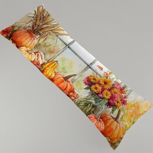 Seitenschläferkissen Bezug 120 x 40 cm Herbst Kissenbezug Fenster Schwangerschafts Kissen, Leinen Kopfkissenbezug Verdecktem Zip Lang Pillow Case Atmungsaktiv Weich Seitenschläfer Body Pillow Y4-93 Seitenschläferkissen Bezug 120 x 40 cm Herbst Kissenbezug Fenster Schwangerschafts Kissen, Leinen Kopfkissenbezug Verdecktem Zip Lang Pillow Case Atmungsaktiv Weich Seitenschläfer Body Pillow Y4-93 von Thooaixy