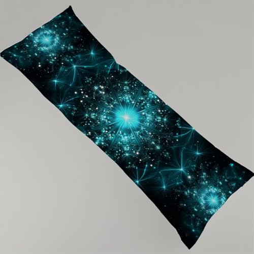 Seitenschläferkissen Bezug 145 x 40 cm Schwarz Kissenbezug Grün Schwangerschafts Kissen, Leinen Kopfkissenbezug Verdecktem Zip Lang Pillow Case Atmungsaktiv Weich Seitenschläfer Body Pillow Y4-134 von Thooaixy