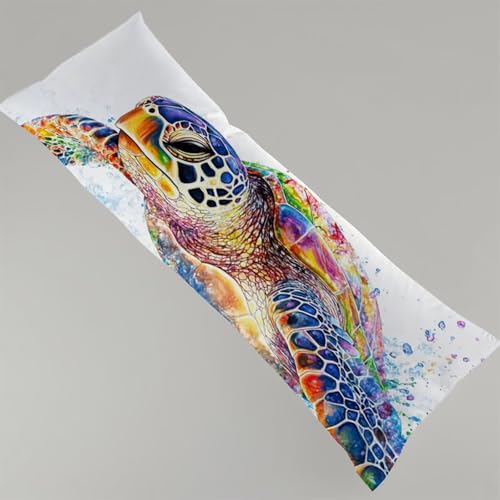 Seitenschläferkissen Bezug 150 x 50 cm Weiß Kissenbezug Schildkröte Schwangerschafts Kissen, Leinen Kopfkissenbezug Verdecktem Zip Lang Pillow Case Atmungsaktiv Weich Seitenschläfer Body Pillow Y4-130 Seitenschläferkissen Bezug 150 x 50 cm Weiß Kissenbezug Schildkröte Schwangerschafts Kissen, Leinen Kopfkissenbezug Verdecktem Zip Lang Pillow Case Atmungsaktiv Weich Seitenschläfer Body Pillow Y4-130 von Thooaixy