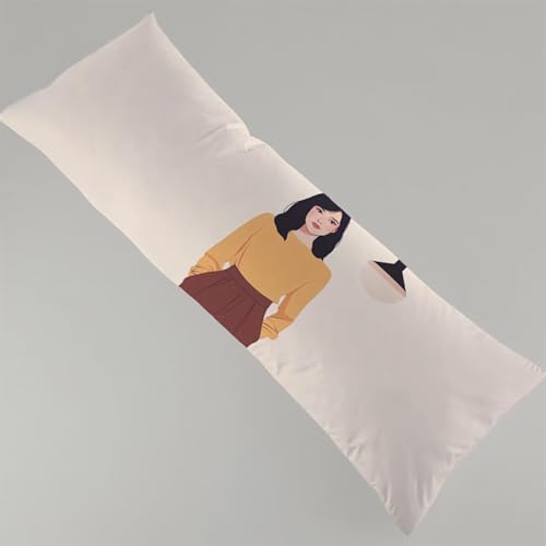Seitenschläferkissen Bezug 180 x 60 cm Rosa Kissenbezug Einfach Schwangerschafts Kissen, Leinen Kopfkissenbezug Verdecktem Zip Lang Pillow Case Atmungsaktiv und Weich Seitenschläfer Body Pillow Y4-161 Seitenschläferkissen Bezug 180 x 60 cm Rosa Kissenbezug Einfach Schwangerschafts Kissen, Leinen Kopfkissenbezug Verdecktem Zip Lang Pillow Case Atmungsaktiv und Weich Seitenschläfer Body Pillow Y4-161 von Thooaixy