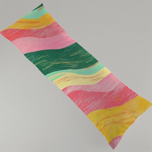 Seitenschläferkissen Bezug 90 x 30 cm Bunt Kissenbezug Modern Schwangerschafts Kissen, Leinen Kopfkissenbezug Verdecktem Zip Lang Pillow Case Atmungsaktiv und Weich Seitenschläfer Body Pillow Y4-129 Seitenschläferkissen Bezug 90 x 30 cm Bunt Kissenbezug Modern Schwangerschafts Kissen, Leinen Kopfkissenbezug Verdecktem Zip Lang Pillow Case Atmungsaktiv und Weich Seitenschläfer Body Pillow Y4-129 von Thooaixy