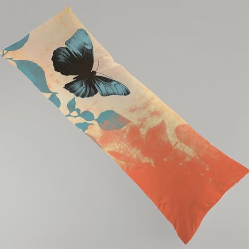 Seitenschläferkissen Bezug 90 x 30 cm Tier Kissenbezug Schmetterling Schwangerschafts Kissen, Leinen Kopfkissenbezug Verdecktem Zip Lang Pillow Case Atmungsaktiv Seitenschläfer Body Pillow Y4-102 Seitenschläferkissen Bezug 90 x 30 cm Tier Kissenbezug Schmetterling Schwangerschafts Kissen, Leinen Kopfkissenbezug Verdecktem Zip Lang Pillow Case Atmungsaktiv Seitenschläfer Body Pillow Y4-102 von Thooaixy