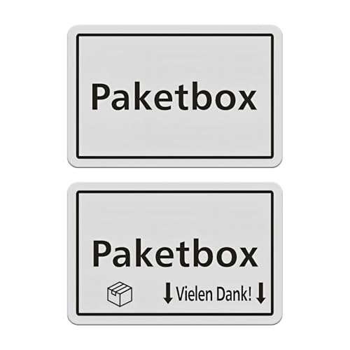 Thoquene 2 Stück Aufkleber Paketbox Schild Rechteckig Silber Selbstklebend Wetterfestes(15cm X 10cm) von Thoquene