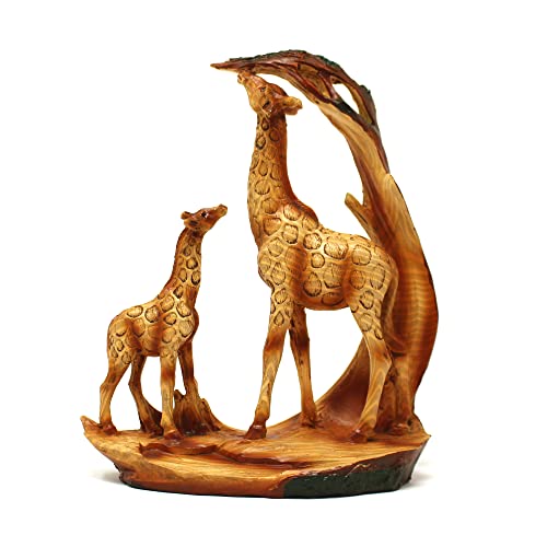 Thorness Auffällige, freistehende, anmutige Giraffen- und Kalb-Dekoration von Thorness