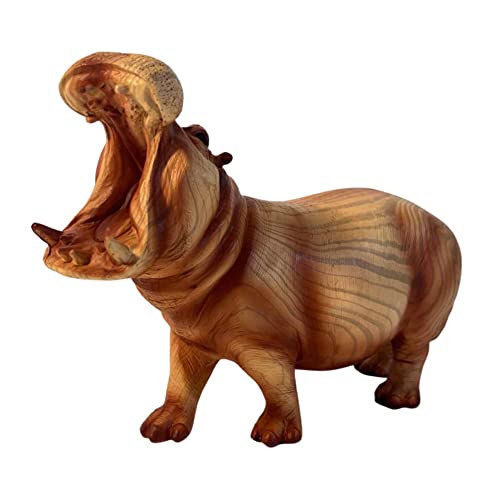 Fearsome HipPOTOMOUS in Holz-Effekt, Kunstharz, Ornamente für das Zuhause, Wohnaccessoires, Nilpferd-Liebhaber, Geschenk zum Geburtstag, Freundschaft, Wildtier, Tierliebhaber, Nilpferd-Statue Fearsome HipPOTOMOUS in Holz-Effekt, Kunstharz, Ornamente für das Zuhause, Wohnaccessoires, Nilpferd-Liebhaber, Geschenk zum Geburtstag, Freundschaft, Wildtier, Tierliebhaber, Nilpferd-Statue von Thorness