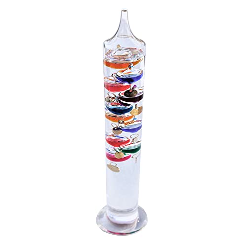 Large 44cm tall Free standing Galileo thermometer in Gift packaging von Thorness