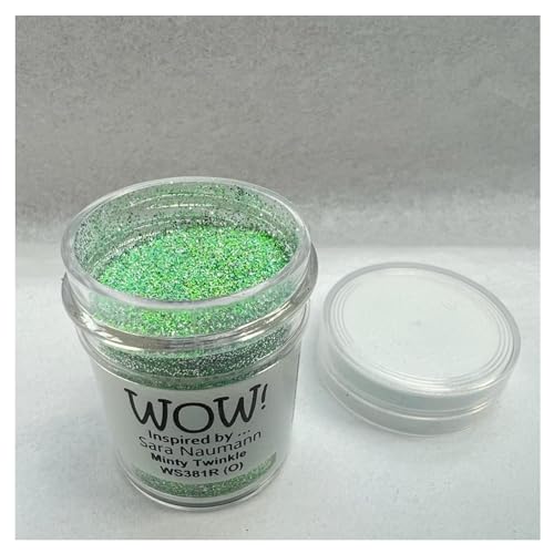 Wow! Prägepuder 15 ml | Minty Twinkle Regular | Befreien Sie Ihre Kreativität und verleihen Sie Ihrer Prägung Glanz von Thorness