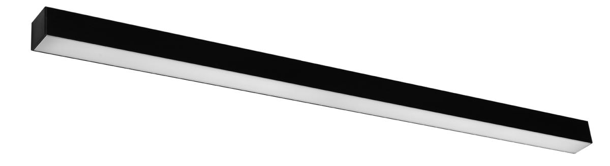 Thoro Pinne 117 LED Wandlampe schwarz 5100lm 3000K 117x6x6cm von Thoro