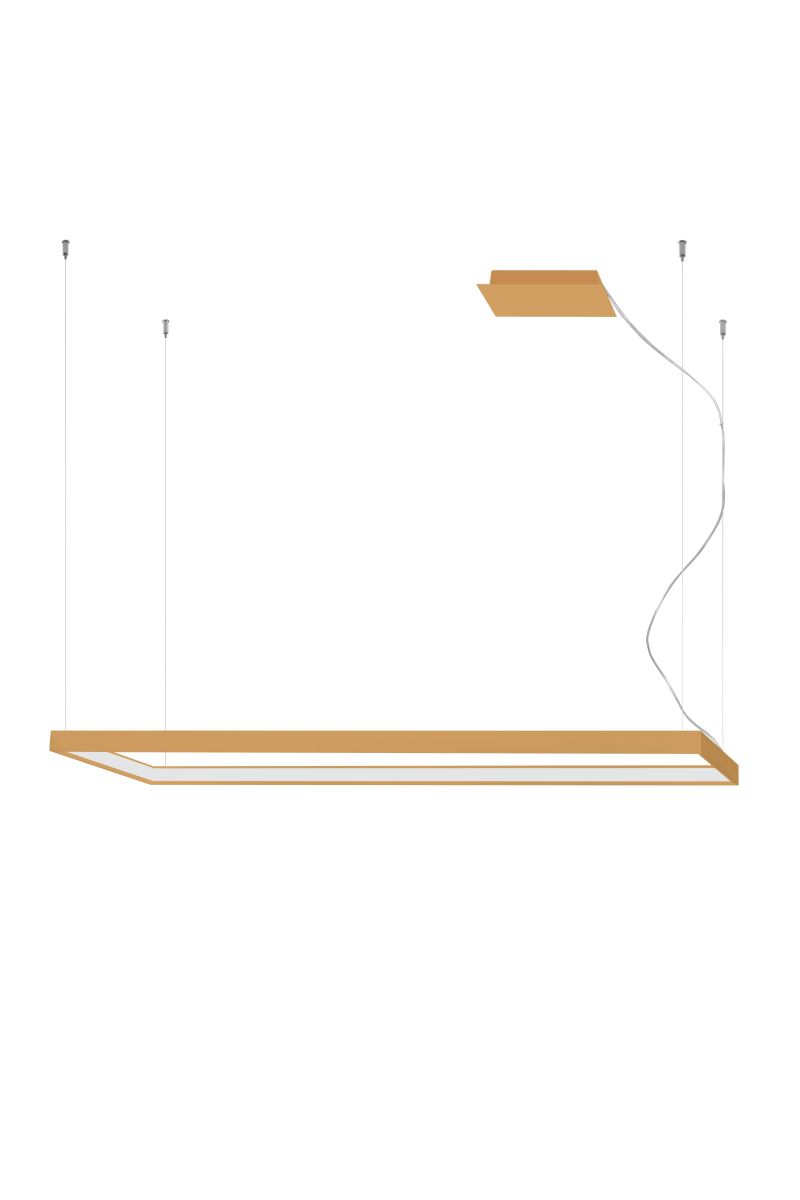 Thoro Tuula L LED Hängelampe golden 8096lm 4000K 130x40x150cm von Thoro