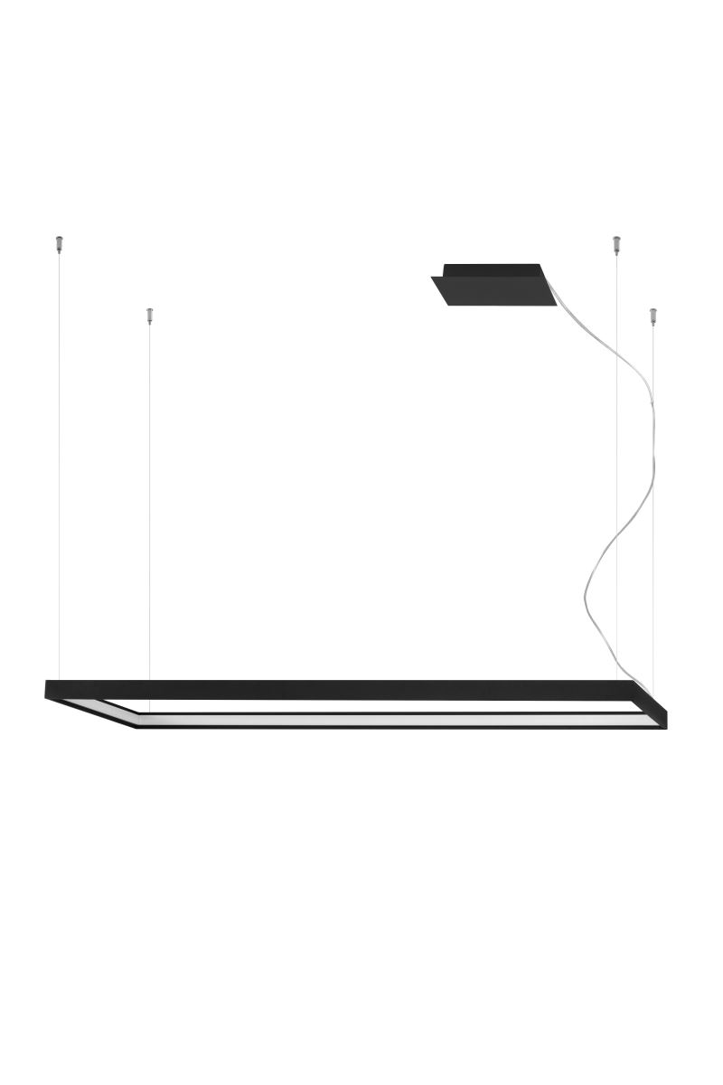 Thoro Tuula L LED Hängelampe schwarz 8096lm 4000K 130x40x150cm von Thoro