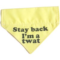 Handgemachtes Hunde - Oder Katzen-Bandana, Kann Mit Namen Unterschiedlicher Phrase Personalisiert Werden. Lustiges Freches "stay Back I'm A Tat" von ThorsCustomThreads