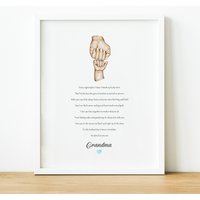 Personalisiertes Großeltern Gedicht, Gedicht Druck Neues Oma Geschenk, Einzigartige Bedeutungsvolle Geschenke Für Von Enkelin Oder Enkel von ThoughtfulKeepsakeCo