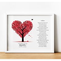 Sentimentales Fehlgeburtsgeschenk Für Eltern, Nachdenkliches Gedicht Druck Erinnerungsgeschenk Verlust Von Kind, Trauerfall Geschenke Baby von ThoughtfulKeepsakeCo