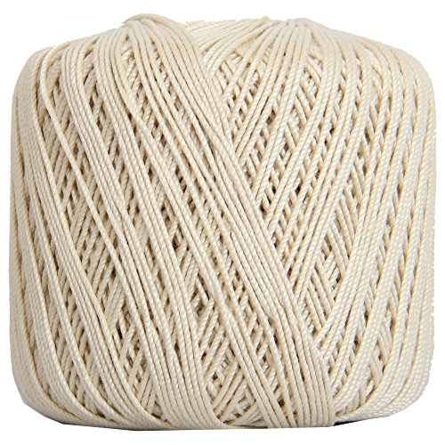 Threadart Häkelgarn, 100 % reine Baumwolle, Größe 10 und 3 SIZE 3 SINGLE natur von Threadart