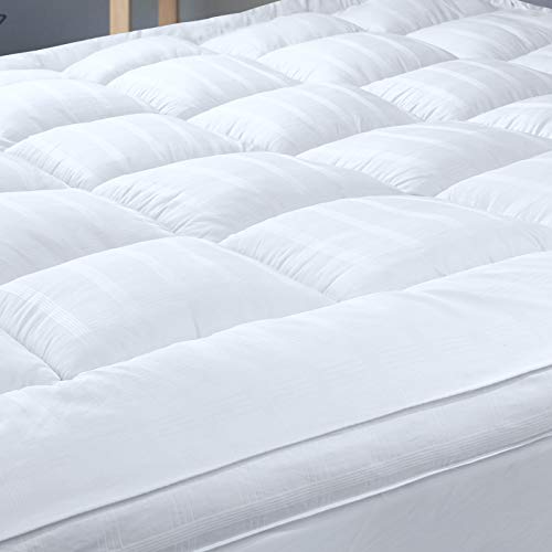 Threads For Bed® Premium Kuschelige Matratzentopper 180x200cm, Weiche Topper Matratzenauflage mit 100% Baumwollgewebe, Gesteppte Mattratzeschöne mit Polsterung für Unterstütz und Schutz vom Schmutz von Threads For Bed