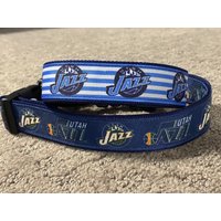 Utah Basketball Jazz Verstellbares Hundehalsband von Threads4Pups