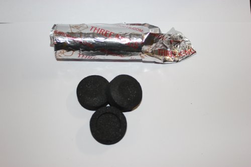 Shisha - Kohle Three Kings 33mm, 10 Kohletabletten Raeucherkohle von Three Kings