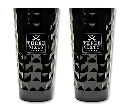 FVLFIL Three Sixty Vodka Black 2 Stück Longdrink Gläser 0,3l von FVLFIL