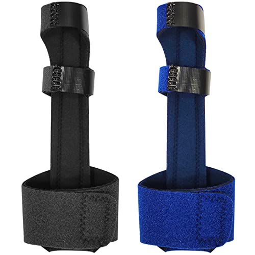 ThreeH 2er-Pack Fingerschienen für Triggerfrakturen eingebaute Aluminium-Kompressionswiederherstellung Glättung Wegfahrsperre Behandlung Streifen Arthritis Verstauchung Verschiebung SJ49 von ThreeH