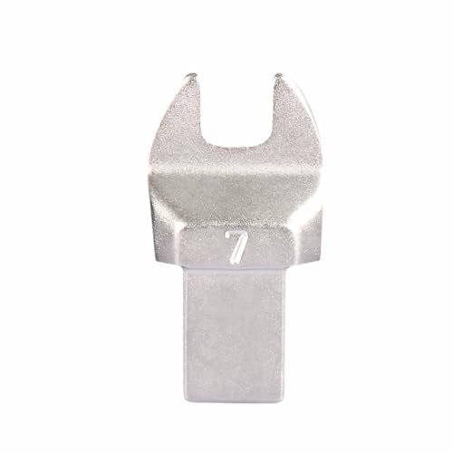 ThreeH 9x12 mm Drehmomentschlüsselkopf Flexibler Kopf Ratschenschlüsselkopf Gabelschlüssel Drehmomentwerkzeug Werkzeug für die Kfz-Reparatur 7 mm Gabelschlüsselbreite von ThreeH